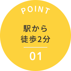 駅から徒歩2分
